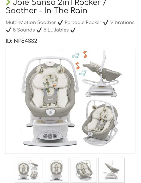 joie meet sansa 2 in 1 glider and rocker